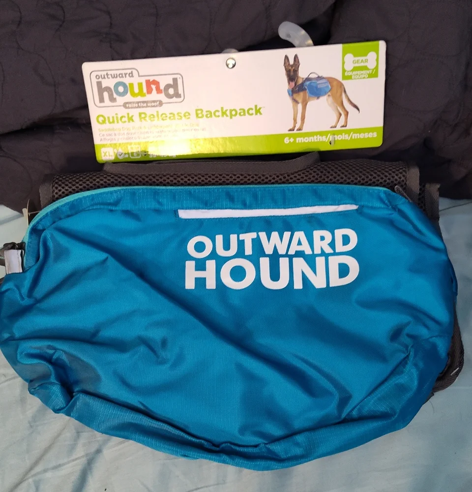 NWT!! Outward Hound Quick Release Backpack for Dogs - Picture 1 of 8